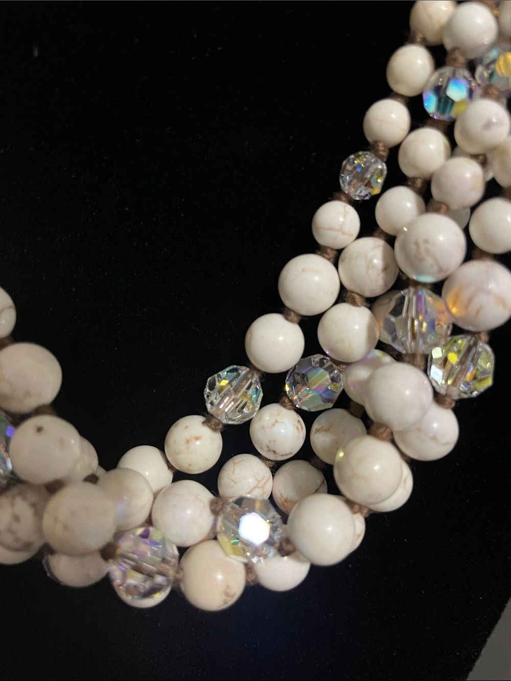 Chan Luu Beaded Multi-Strand Necklace with Iridescent Crystal Accents - Picture 2 of 6